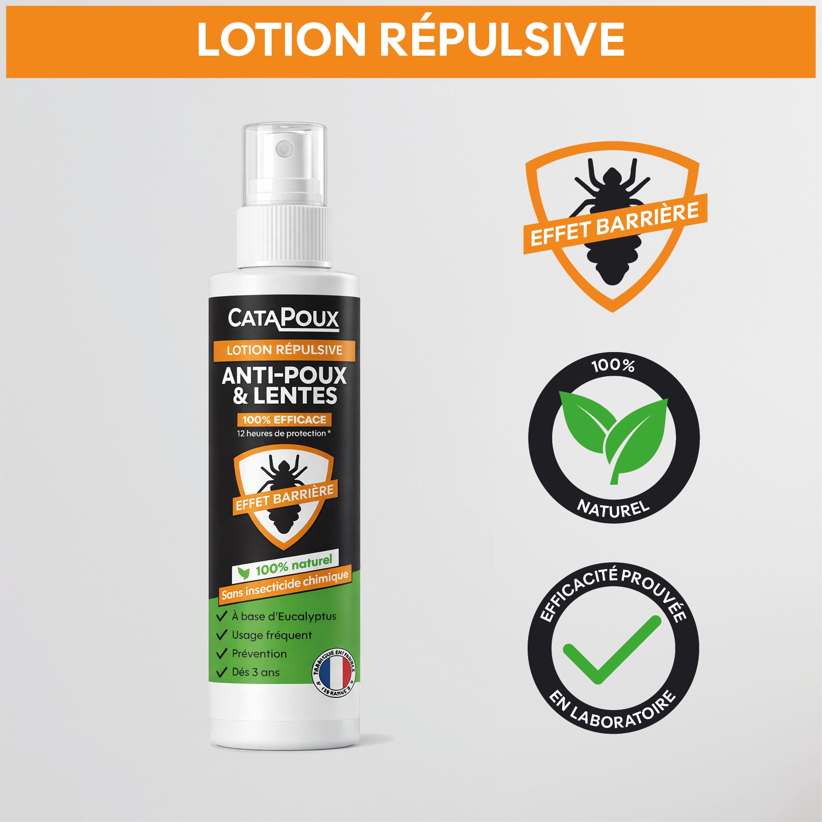 Lotion Répulsive - Anti-Poux & Lentes