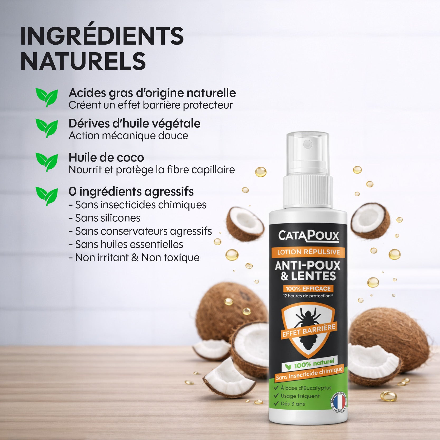 Lotion Répulsive - Anti-Poux & Lentes