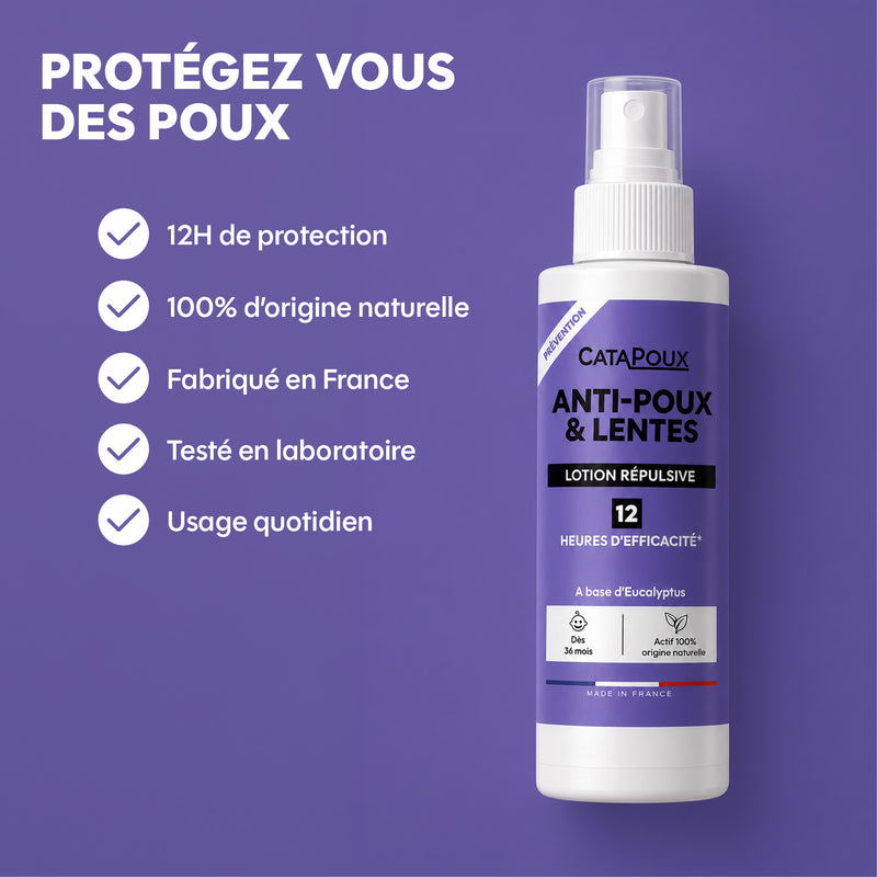 Lotion Répulsive - Anti-Poux & Lentes