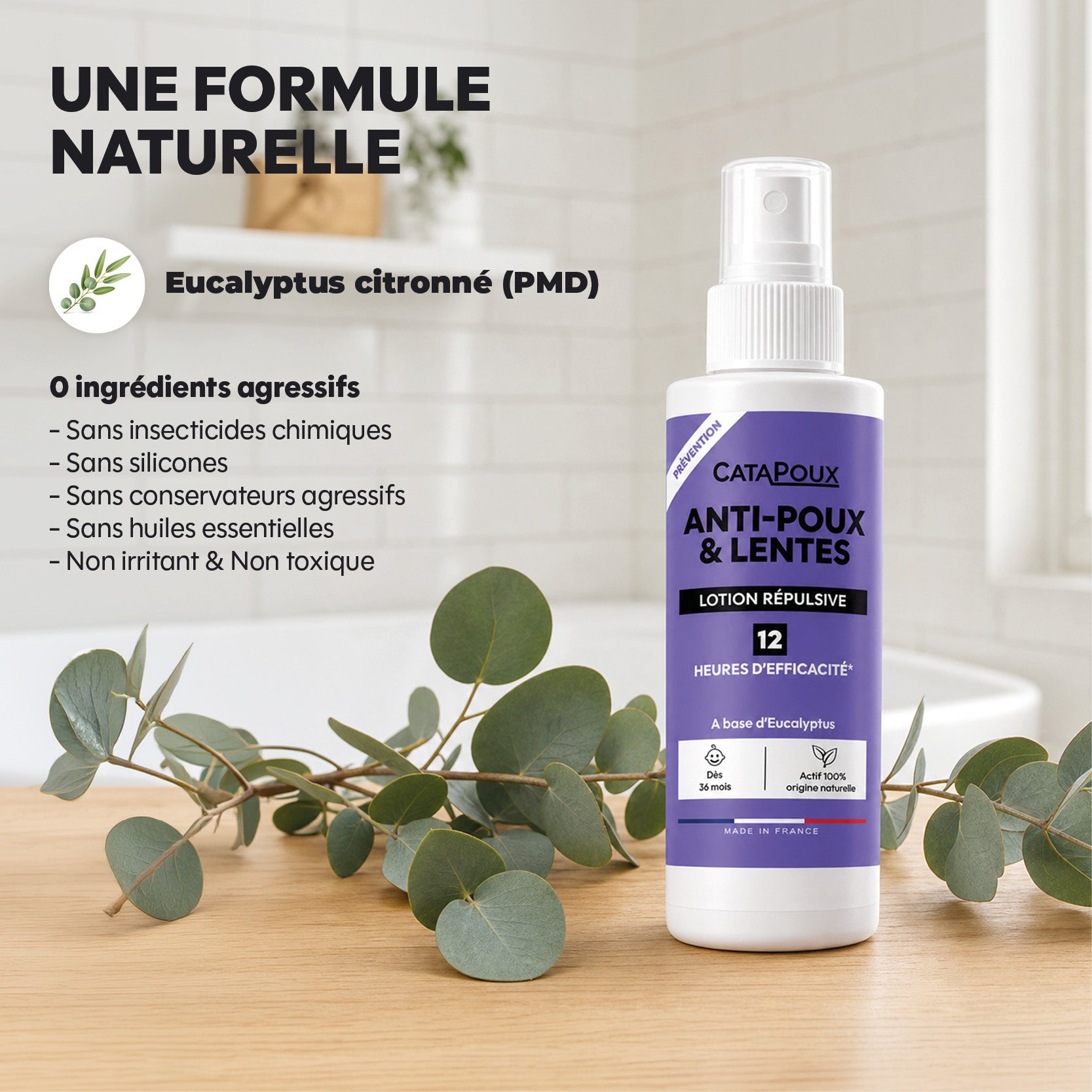 Lotion Répulsive - Anti-Poux & Lentes