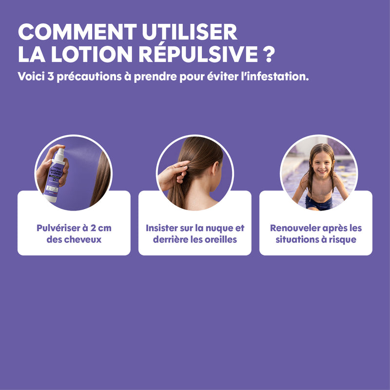Lotion Répulsive - Anti-Poux & Lentes